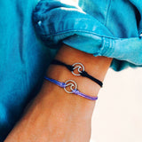 Silver Wave Charm Purple