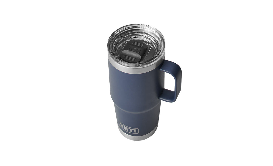 Rambler 20 Oz Travel Mug Navy top