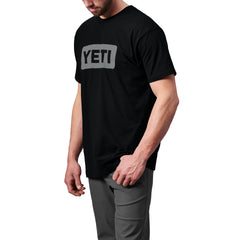 Men's Premium YETI Logo Badge Tee - Black/Gray