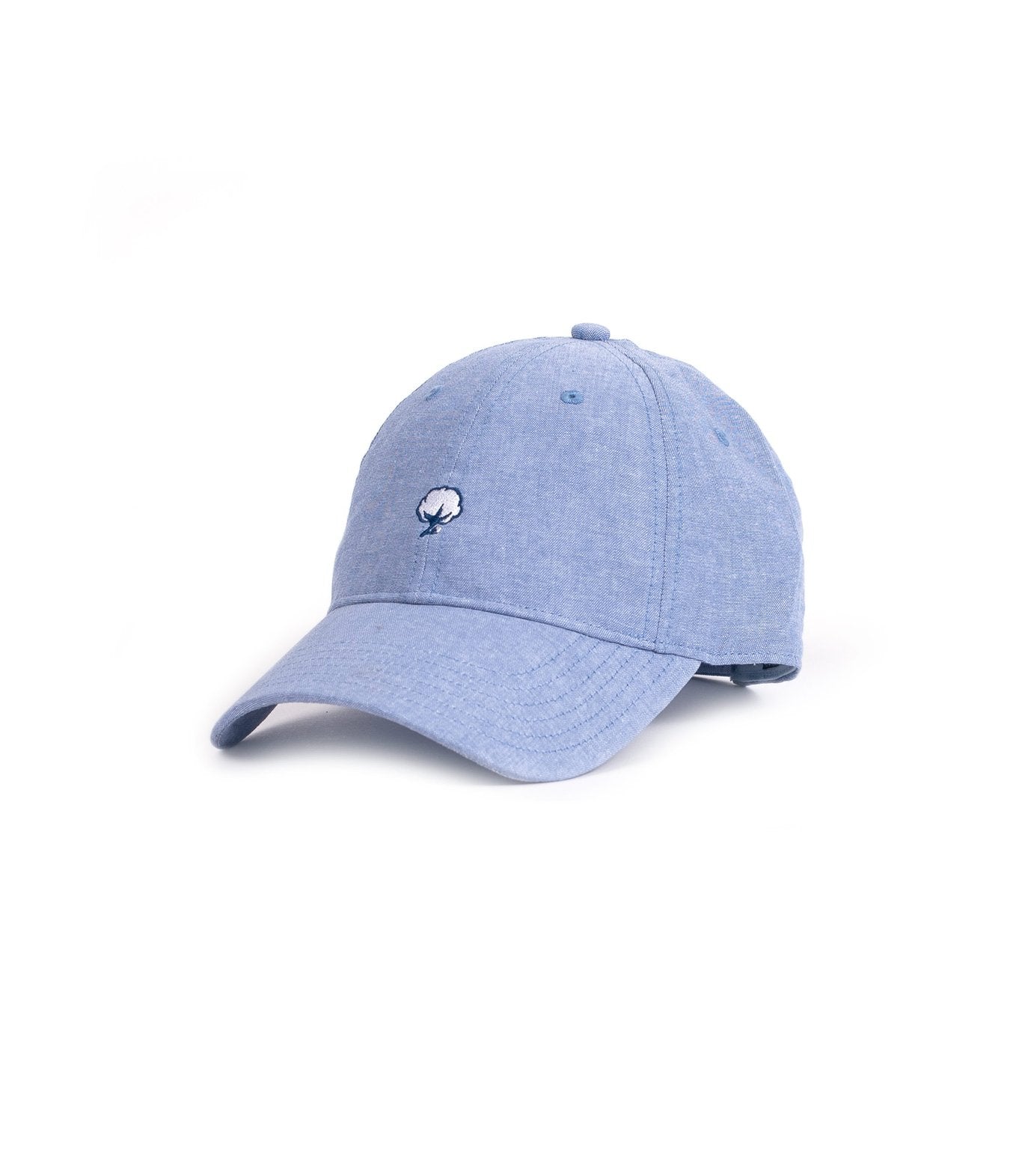 Women's Natural Seaside Baseball Cap - Blue - Southern Shirt - Chambray