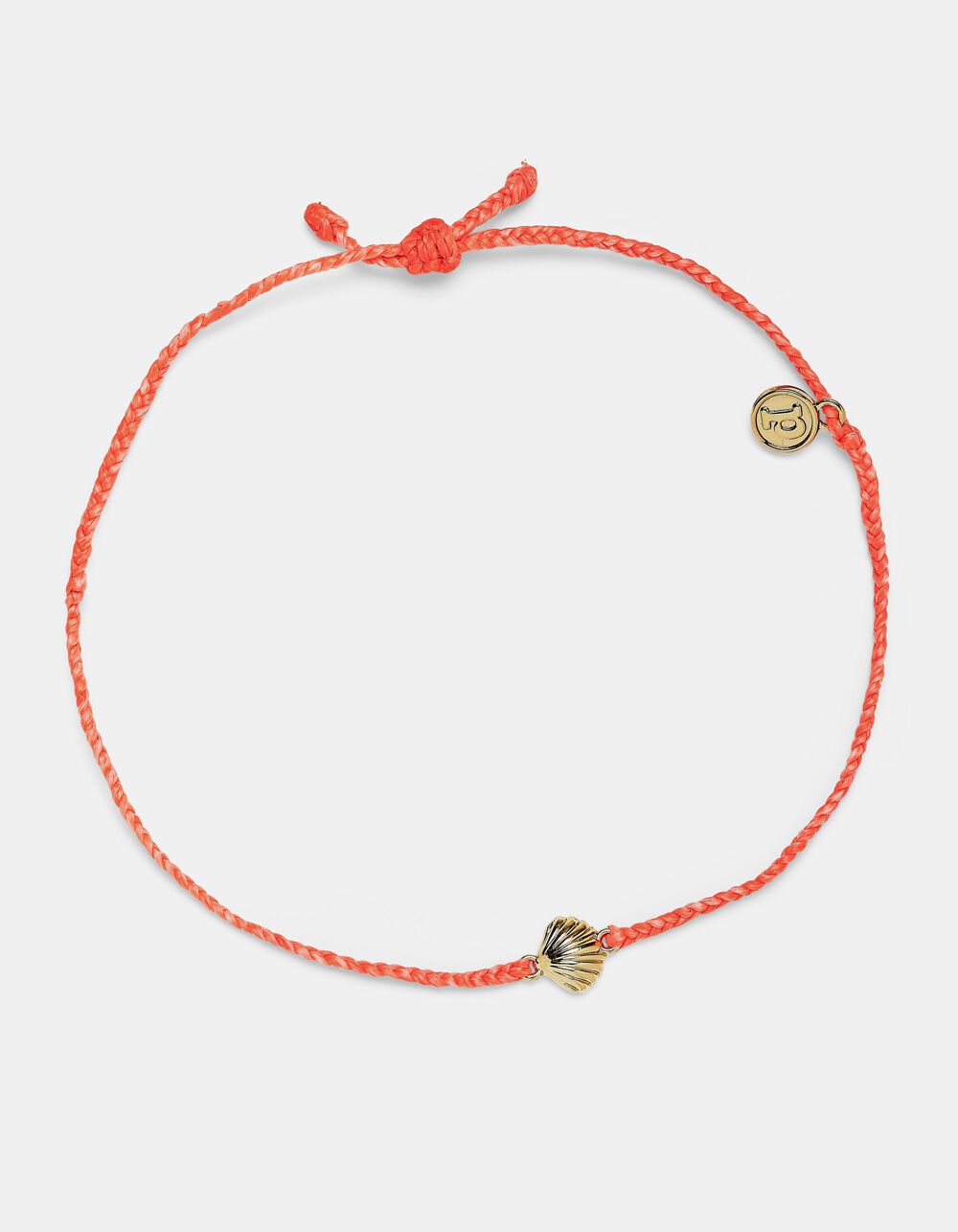 Scallop Charm Gold Strawberry Anklet