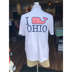  'I Whale Ohio' Short Sleeve Logo White