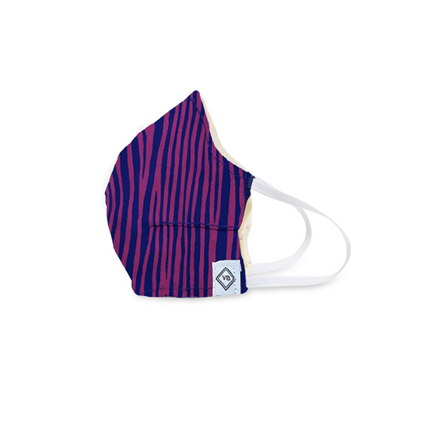 Pink/purple zebra Stripe Cotton Face Mask