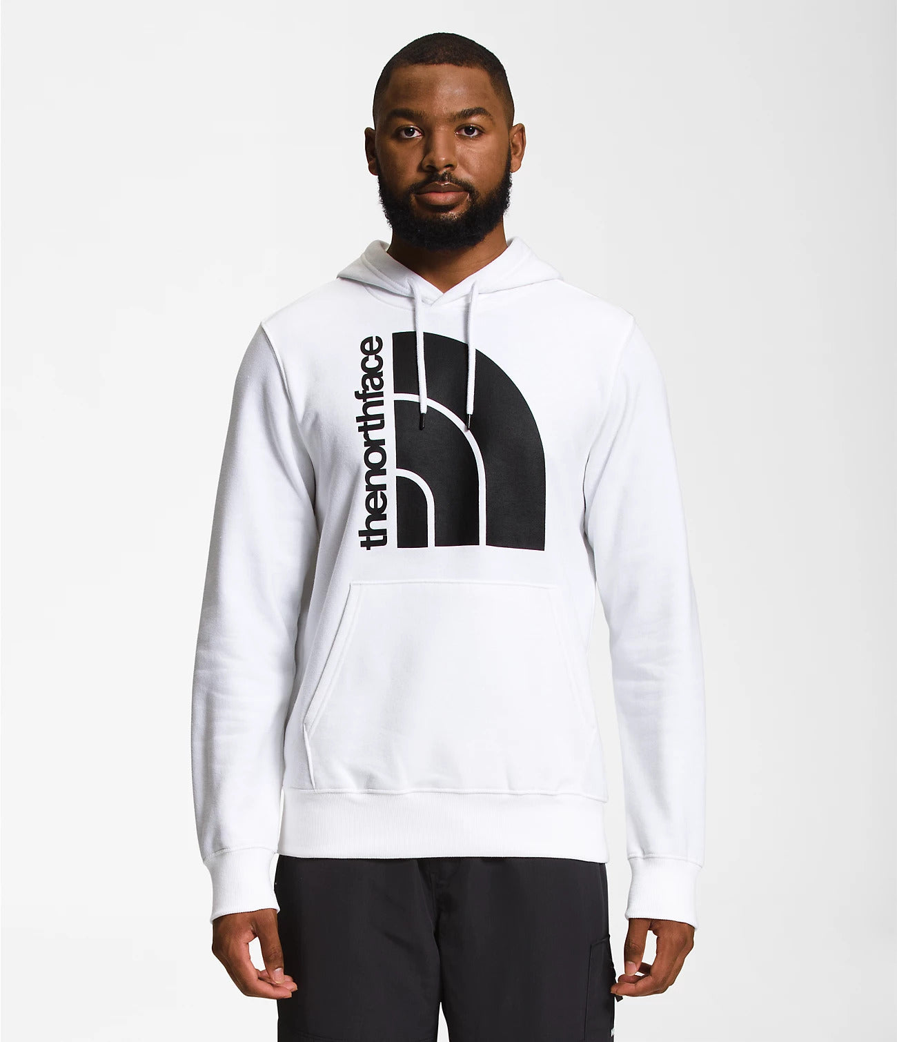 A North Face Men's Jumbo Half Dome Hoodie, in the color white.