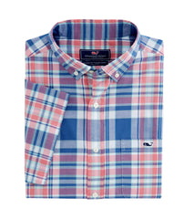 Men's Freeport Plaid Long Sleeve Button Down Shirt - Image 1 - Vineyard Vines