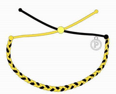 Yellow and black mini braided bracelet from Pura Vida