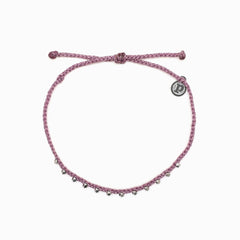 Silver Stitched Bead Anklet Lv
