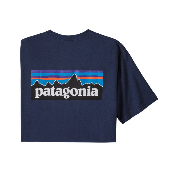 Short sleeve box logo pocket tee navy 