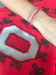 Ohio state buckeyes bracelet