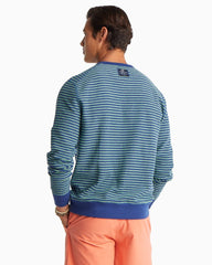 Forehead Striped Reversible Upper Deck Pullover Sweater Blue Night
