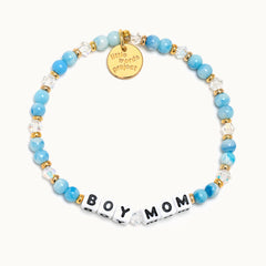 Mom Life 'Boy Mom' Beaded Bracelet - Little Words Project