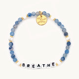 Breathe Blue Beaded Bracelet - Little Words Project