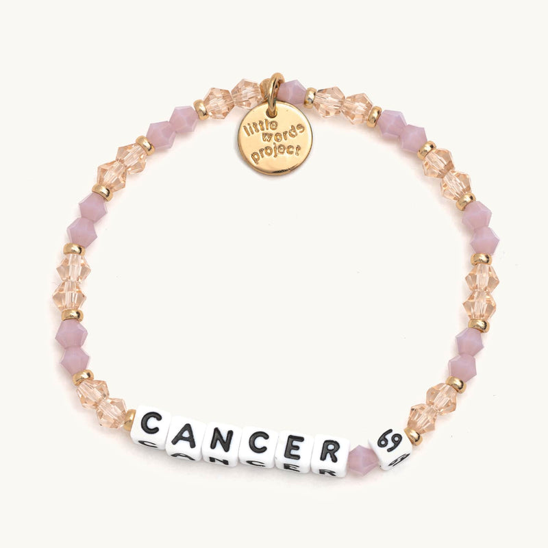 Cancer Purple Beaded Bracelet - Little Words Project®