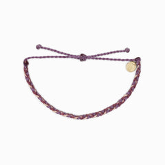 Pura Vida Mini Braided Multi Bracelet Purple 