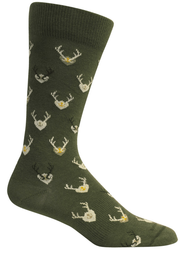 Eli Sage deer mount crew socks 