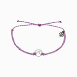 Silver Wave Charm Purple