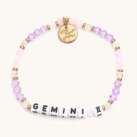 Gemini Pink Beaded Bracelet - Little Words Project 1400