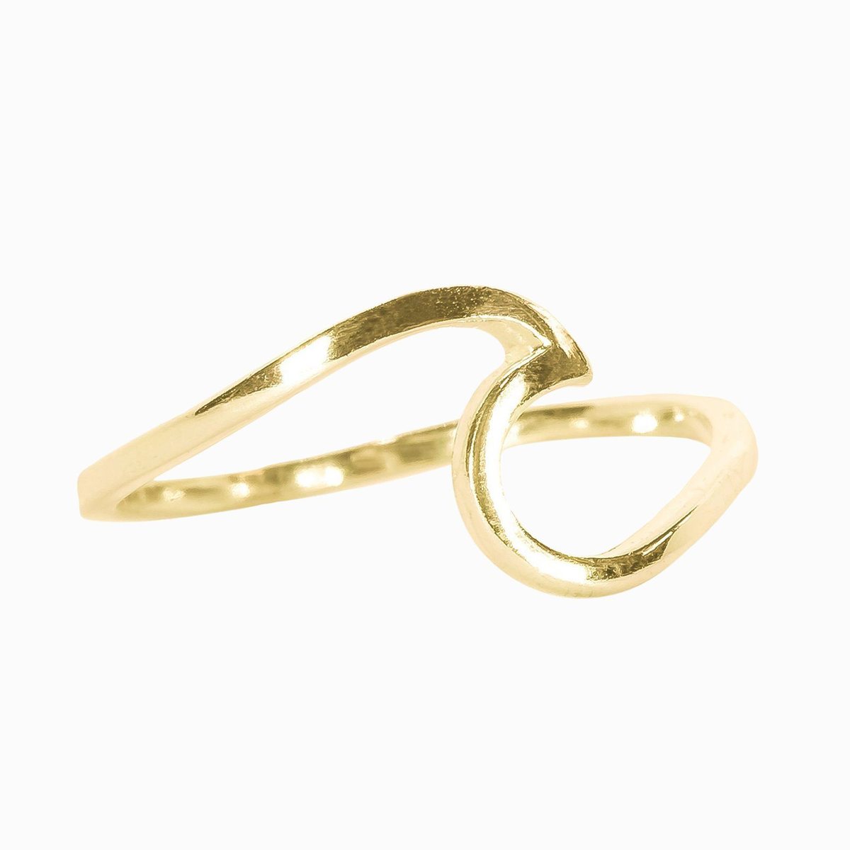 Wave Ring Gold Size 6