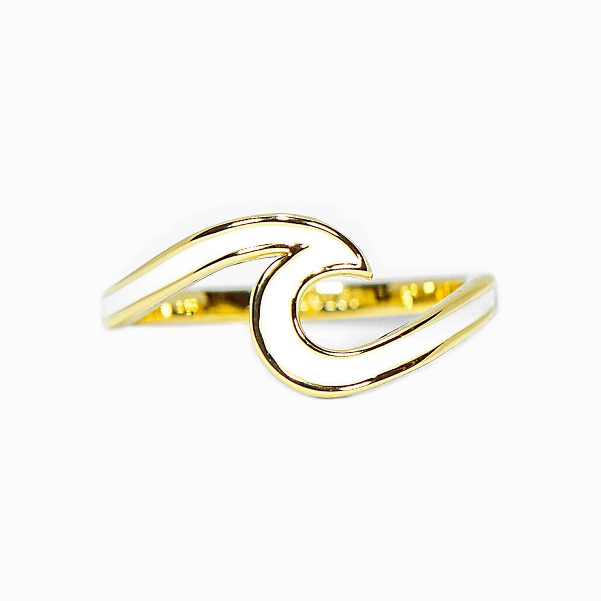 Enamel Wave Ring Size 6