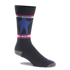 Land Of The Free because of the brave Navy crew socks 