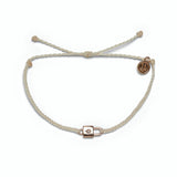 Pura Vida Lock Charm Rose Gold Bracelet 