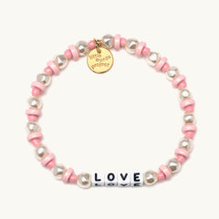 Pearl 'Love' Beaded Bracelet - Little Words Project