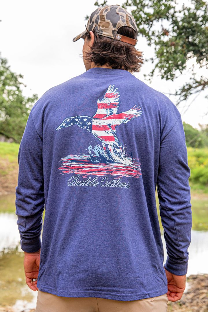 Patriotoic Duck Long Sleeve Tee