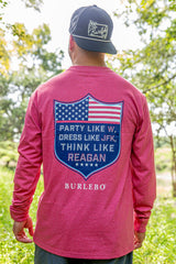 Burlebo Party Like W Long Sleeve back graphic