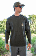 Burlebo Deer Antler Long Sleeve Tee Front