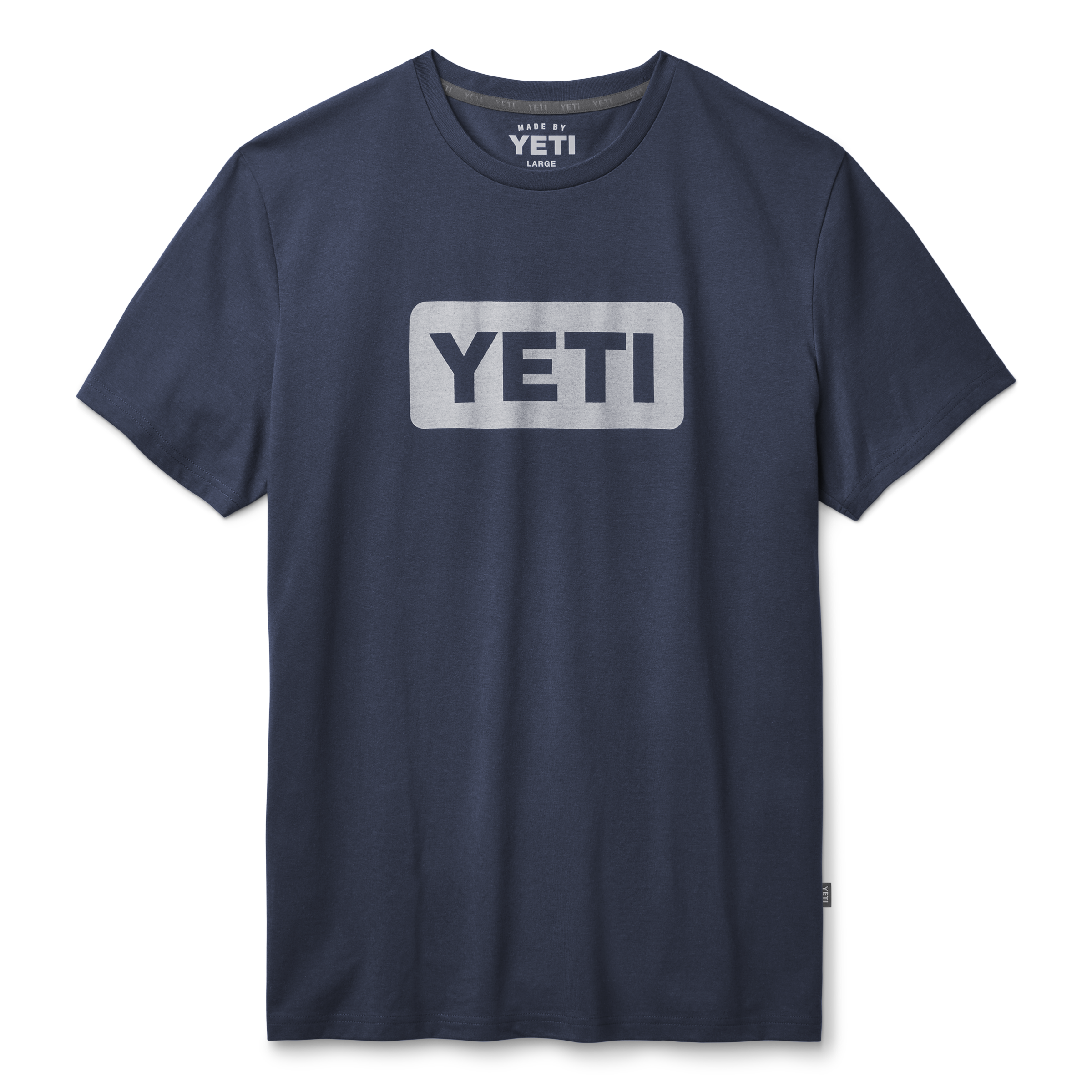 Men's Premium YETI Logo Badge Short Sleeve Tee - Navy - YETI®
