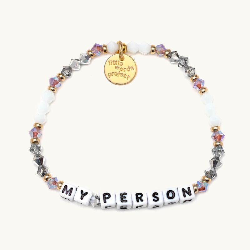 BFF My Person Bracelet - Crystal Beads - Little Words Project®