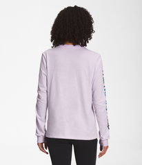 North Face - Women's North Face Brand Proud Long Sleeve Tee - Lavender - Image 3