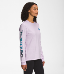 North Face - Women's North Face Brand Proud Long Sleeve Tee - Lavender - Image 2
