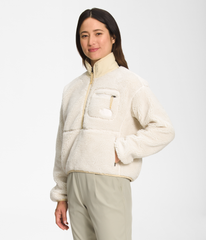 Women’s Extreme Pile Pullover Front View - North Face® - Gardenia White