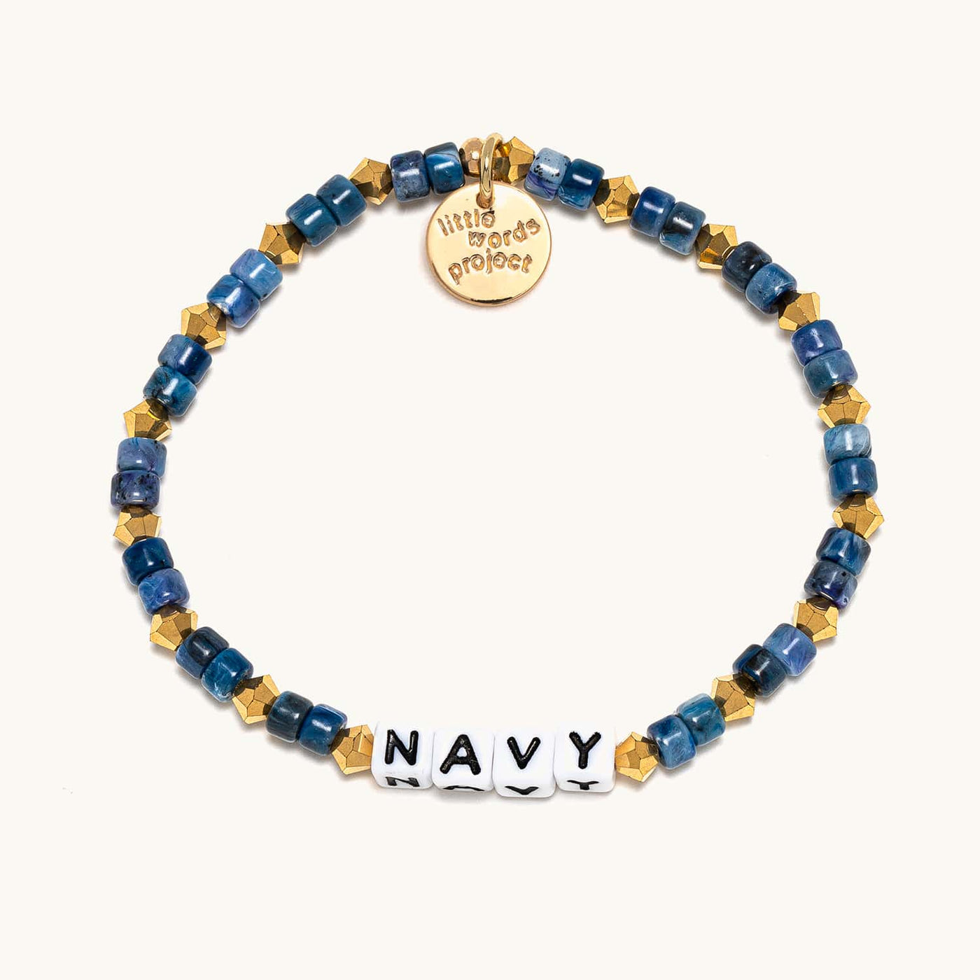 'Navy' Beaded Bracelet | Little Words Project