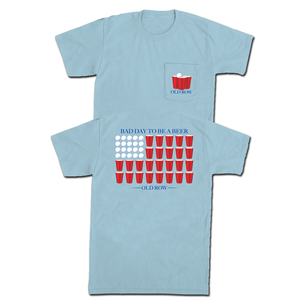 Old Row blue USA pong pocket t-shirt