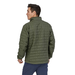A green nano puff jacket.