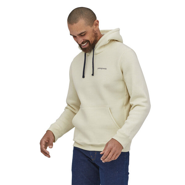 Patagonia Fitz Roy Icon Uprisal Hoody in Birch White, front view.