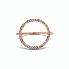 Pura Vida Pave Open Circle Ring - Size 7