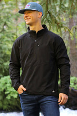 Textured Performance Pullover Black