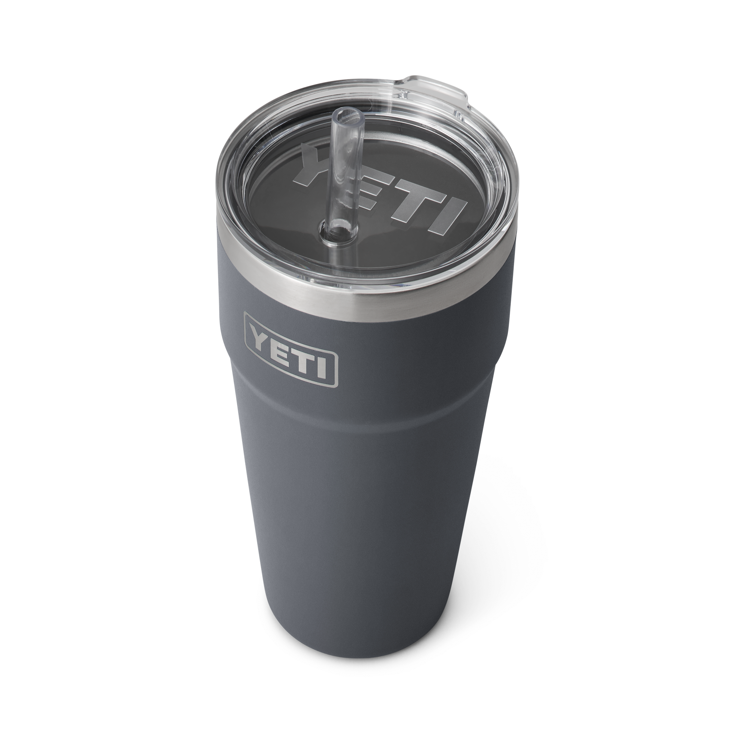 YETI Rambler cup with a straw