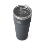 YETI Rambler cup with a straw