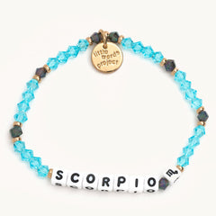 'Scorpio' Blue Beaded Bracelet - Little Words Project