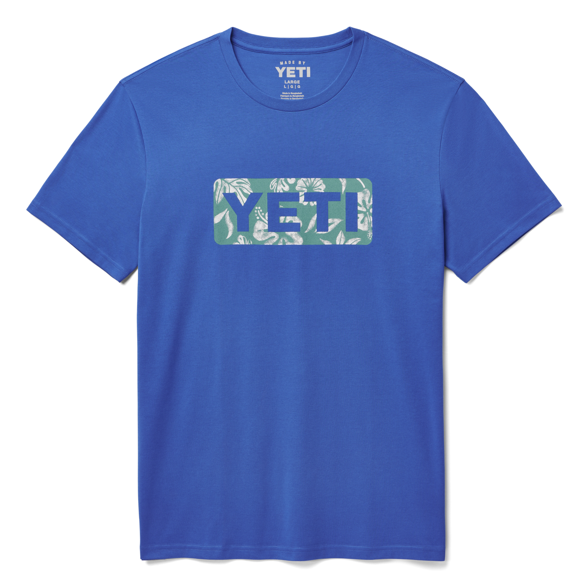 YETI Men's Flip Logo Badge Cobalt Short Sleeve Tee