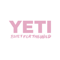 YETI - Built For The Wild Decal Sticker - Pink