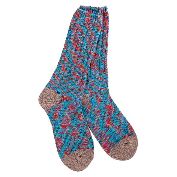 Weekend Ragg Crew Socks Blue