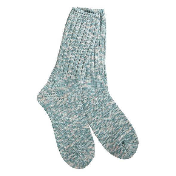 Weekend Ragg Crew Socks Blue