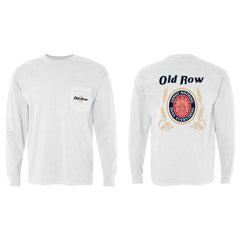 Classic Miller Lite Beer Logo Old Row Men's Long Sleeve White T-Shirt
