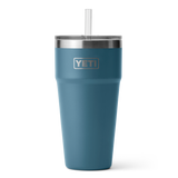 Rambler 26 oz Straw Cup Nordic Blue Front