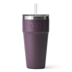 Rambler 26 oz Straw Cup Nordic Purple Back